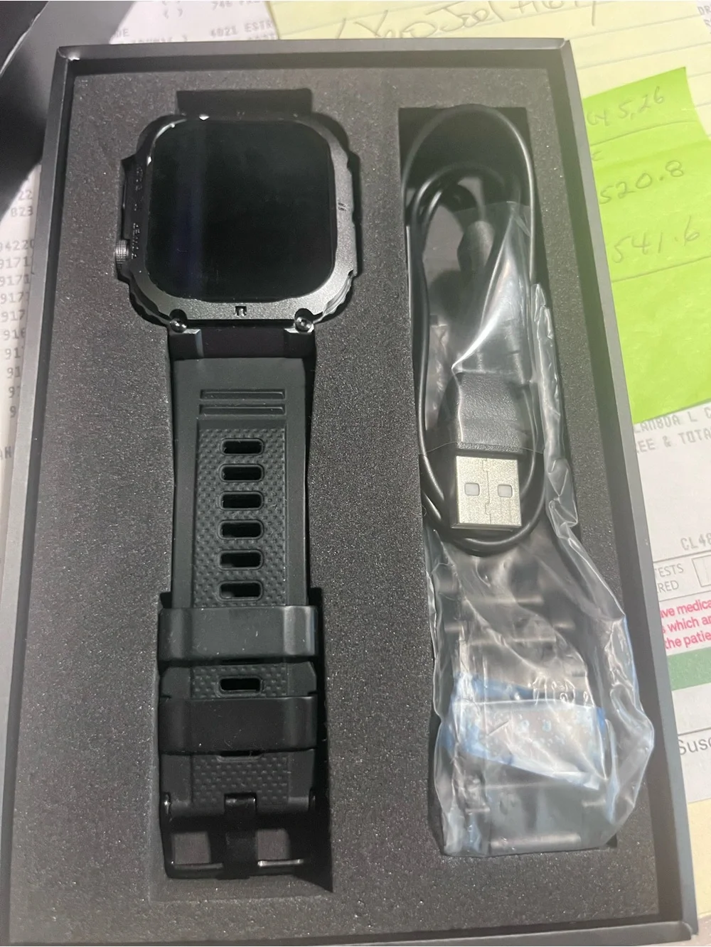 Luxium smartwatch lightly use complete set extra metal bracelet